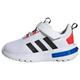 adidas Unisex Baby Racer TR23 Kids Shoes-Low (Non Football), FTWR White/core Black/Bright red, 26 EU