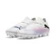 Puma Unisex Youth Future 7 Pro Fg/Ag Jr Soccer Shoes, Puma White-Puma Black-Poison Pink, 31 EU