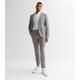 Men's Grey Marl Slim Fit Suit Trousers New Look