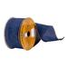 Vickerman 2.5" x 10 Yards Midnight w/ Gold Stripes ribbon Plastic in Blue | 2.5 H x 360 W x 2.5 D in | Wayfair Q214667