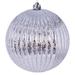 The Holiday Aisle® Georgiane Lined Mercury Ball Ornament Plastic in Gray/Yellow | 8 H x 8 W x 8 D in | Wayfair 61FFD67C3ADF4FE78823DBBC30832334