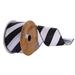 Vickerman 2.5" x 10 Yards Black Glitter Diagonal Stripe Ribbon. Plastic in White | 2.5 H x 360 W x 2.5 D in | Wayfair Q220947