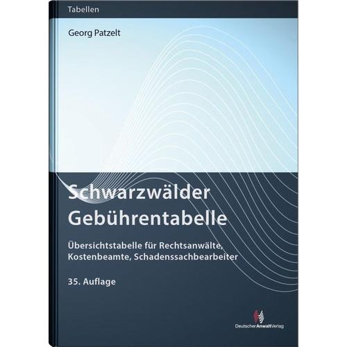 Schwarzwälder Gebührentabelle – Georg Patzelt