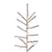 The Holiday Aisle® 7.5' x 65" x Flocked Pistol Pine Artificial Tree, Warm White LED Wide Angle Lights 21.0 D in green/white, | 6' 11" H | Wayfair