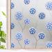 Bungalow Rose 35.4 in. x 78.7 in. Decorative Non-Wall Damaging Privacy Window Decal Vinyl in Blue/White | 35.4 H x 78.7 W in | Wayfair