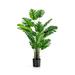 Freeport Park® 60" Faux Palm Tree in Planter, Home Decorative Faux Plant Plastic | 60 H x 20 W x 7.5 D in | Wayfair