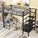 Bunk Bed House Bed Kids Bed Twin Size Metal Loft Bed