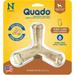 N-Bone Quado Interactive Dog Treat - Peanut Flavor [Dog Treats Packaged] Average Joe - 1 Pack - Dogs 13-40 lbs - (4.5 Diameter)