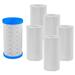 5-Pack Pool Filter Paper and 1-Pack Filter Replacement for Resusable Pool Filter Cartridge Type A or Type C for Above Ground Pools with Pump and SPA Pool Pump