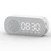 Mirror Digital Alarm Clock Speaker Bedside Human Body Induction Alarm Clock Bedroom FM Radio Portable Clock