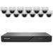 Honeywell HN30160204D125PK 30 Series 13-Piece Surveillance Kit (12) HC30W45R3 5MP Dome Cameras (1) HN30160204 16-Channel NVR 4TB