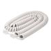 25FT Handset Cord White Premium Retail Blister Pack