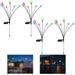 4PCS Solar Star Firefly Lights Outdoor Waterproof Swinging Solar Garden Lights Decorative Landscape Lights (Multicolor)