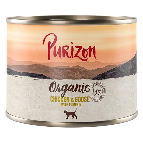 6x 200g Huhn und Gans mit Kürbis Purizon Organic Katzenfutter nass