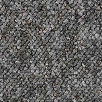 Teppichboden BODENMEISTER "Korfu, Schlinge - meliert, Made in Netherlands", grau (grau anthrazit), B:200cm H:7,5mm L:400cm, Polypropylen, Teppiche, Wohnzimmer, Kinderzimmer, Schlafzimmer, Breite 200/300/400/500 cm Image