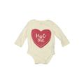 Baby Gap Long Sleeve Onesie: Ivory Hearts Bottoms - Size 12-18 Month