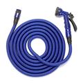 MARMODAY Water Hose Pipe Hosepipes Water Hose Hanger Storage Spray Nozzle With 7 Function Spray 3 Times Expanding 1Set 22.5m