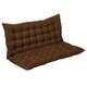 XIEMINLE Thick Sofa Seat Pad, Replacement Cushions with Backrest, 2-3 Seater Seat Cushion Bench Cushions, Soft Indoor Furniture Pad Swing Chair Seat Cushion for Loveseat,150 * 100 * 8cm,Brown