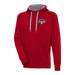 Men's Antigua Red Hickory Crawdads Victory Pullover Hoodie
