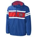 Men's G-III Sports by Carl Banks Royal Chicago Cubs Game Score Quarter-Zip Windbreaker