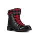 Santana Canada Niko Winter Hiker Boots - Women's Black/Plaid 8 NIKOBLACK / PLAID8