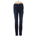 FRAME Denim Jeans - Mid/Reg Rise: Blue Bottoms - Women's Size 25 - Dark Wash