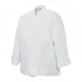 Chef Revival J050-M Poly Cotton Chef Jacket, Cloth Knot, Medium, White