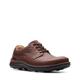 Schnürschuh CLARKS "Nature Three" Gr. 43, braun (mahogany leather) Herren Schuhe Schnürhalbschuhe