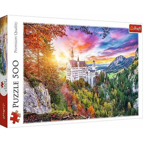Puzzle 500 Blick auf Neuschwanstein, Deutschland - Trefl