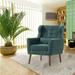 Accent Chair Upholstered Living Room Chairs Comfy Reading Chair Mid Century Modern Chair with Chenille Fabric Chairs Armchair
