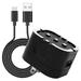 Ruiz Wall Charger for Nokia C110 - 10W Fast Charging Power Adapter with Type-C USB Cable - Black