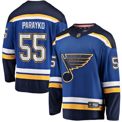 St. Louis Blues Fanatics Branded Home Breakaway Jersey - Blue - Colton Parayko - Mens Image