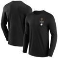 Guinness Six Nations Primary Logo Langarm-T-Shirt mit Grafik auf der linken Brust – Schwarz