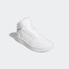 Sneaker ADIDAS SPORTSWEAR "HOOPS MID 3.0 K", Gr. 34, weiß (cloud weiß, cloud weiß, grau two), Textil, Synthetik, sportlich, Schuhe