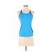 Nike Active Tank Top: Blue Activewear - Women's Size X-Small