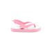Old Navy Sandals: Slingback Platform Casual Pink Print Shoes - Kids Girl's Size 7