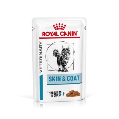 48x85g Royal Canin Veterinary Feline Skin & Coat in Soße Katzenfutter nass