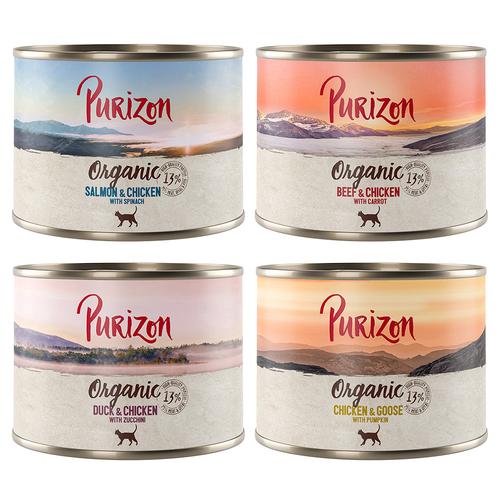 12x 200g Mixpaket Purizon Organic Katzenfutter nass
