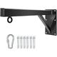 YQWY Punch Bag Bracket Heavy Duty, Punch Bag Wall Bracket Include.Carabiner with Lock, Mounting Screws, Lengthen The Fixed Plate, Durable Punch Bag Wall Bracket for Boxing Fitness at Home -Overweight