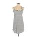 Shein Casual Dress - Shift Scoop Neck Sleeveless: White Print Dresses - Women's Size Small