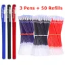 Ensemble de stylos gel à pointe fine stylos en vrac encre noire encre bleue encre rouge