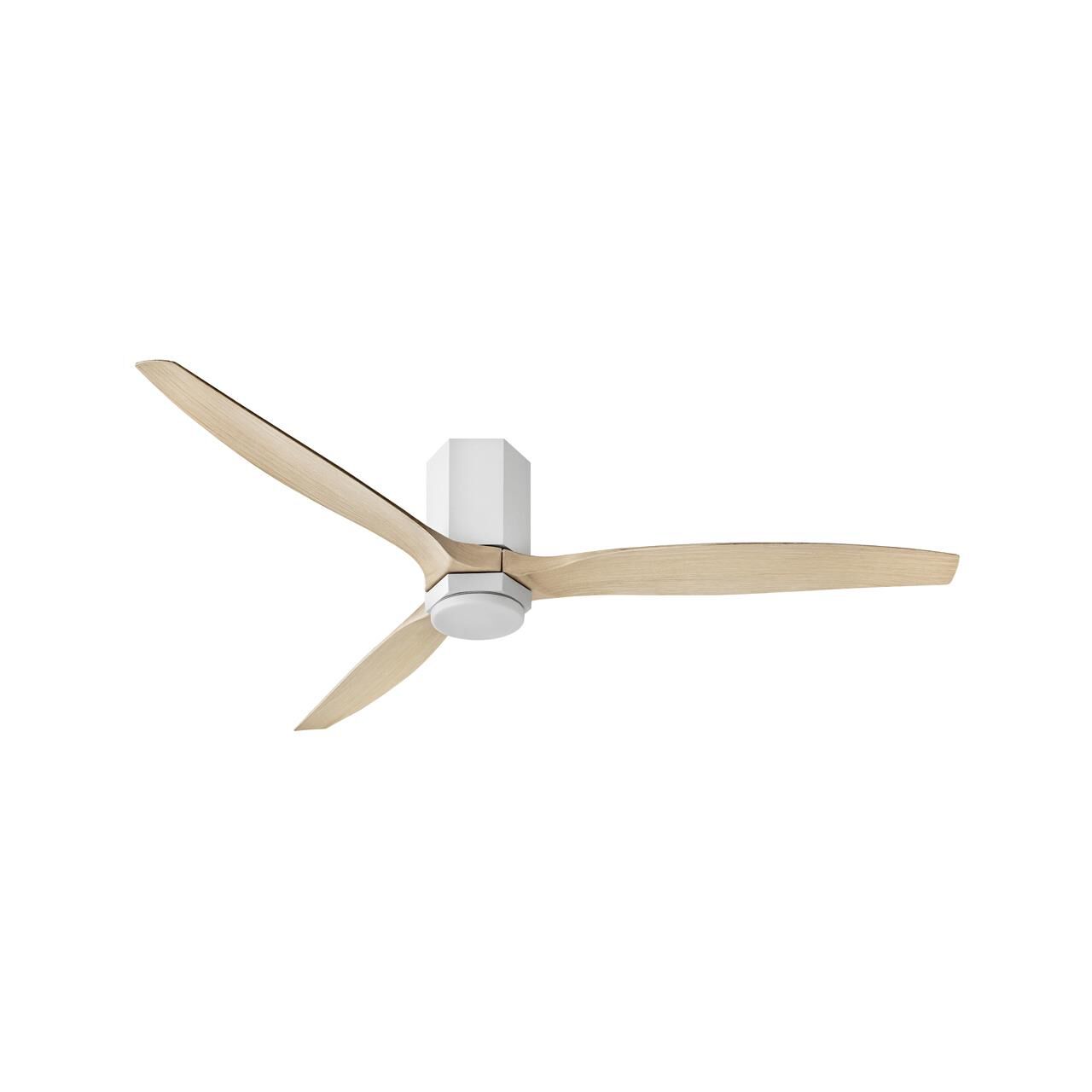 Hinkley Lighting Facet 52 Inch Flush Mount Fan with Light Kit - 905860FMW-LDD