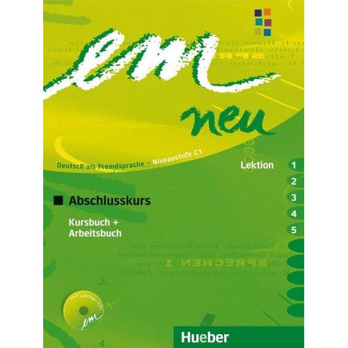 em neu 2008 Abschlusskurs Kursbuch, Arbeitsbuch , Lektion 1 – 5 mit Arbeitsbuch-Audio-CD