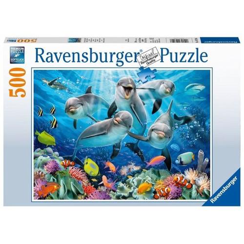 Ravensburger 14710 - Delfine im Korallenriff, Puzzle, 500 Teile - Ravensburger Verlag