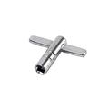 2pcs T Shaped Drum Key Wrench Unloading Drum Key Fast Loading Plate Hand Drummer Essential Drum Musical Instrument Accessories WE06 (Silver)