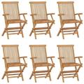 vidaXL 2/3x Solid Teak Wood Folding Chairs Garden Outdoor Wooden Furniture