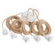 Suspensions plafonnier 5 fil naturel blanc