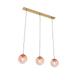 Suspension en verre rose