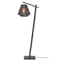 Lampadaire bambou abat-jour bambou noir, h. 150cm