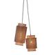 Suspension bambou naturel/noir, h. 45cm